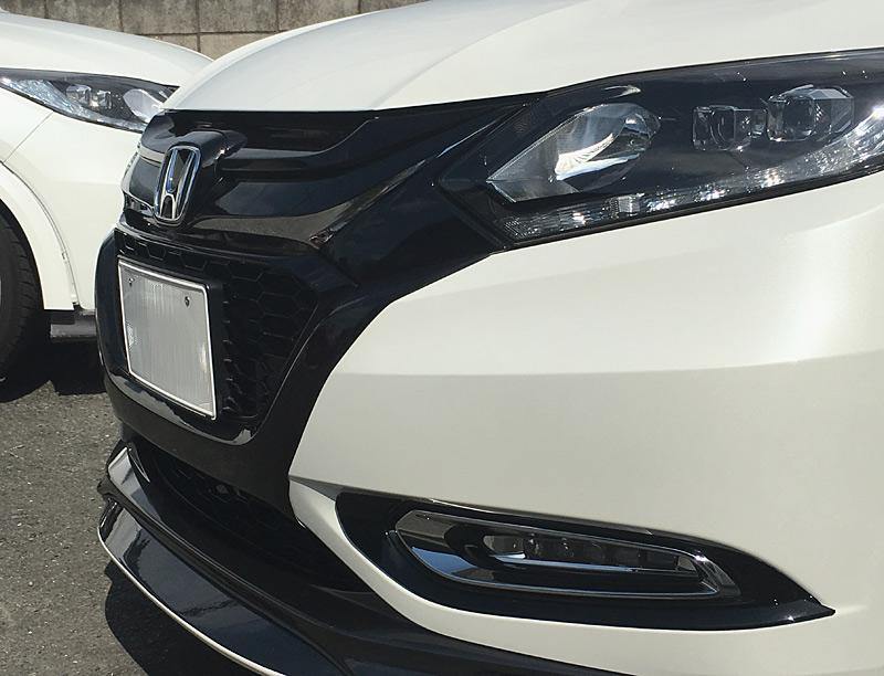 VEZEL バンパーガーニッシュ 『前期型バンパー用』  ブラック塗装済品 - TM工房